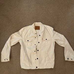 LEVI'S "The Trucker" Men’s Large White Denim Jacket